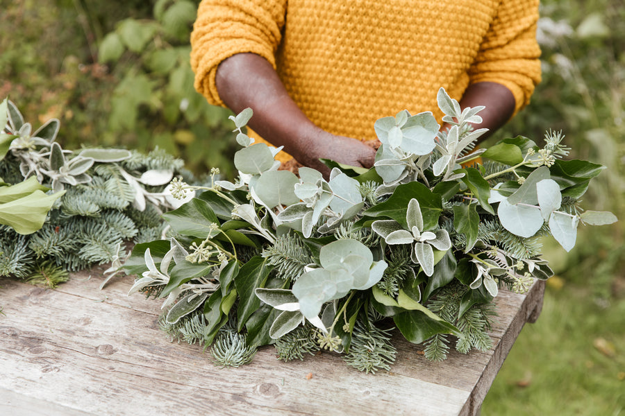 How to care for your traditional mossed Foliage Wreath.